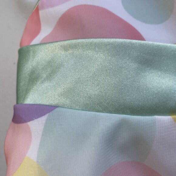 Jessica Ann Girls Size 18M Party A Line Dress Easter Multicolor Dots Sleeveless - Picture 4 of 9